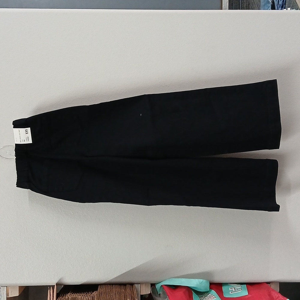 Oak + Fort Twill Wide Leg Pant Mid Rise Cropped pants size XXS New With Tags - Picture 5 of 6